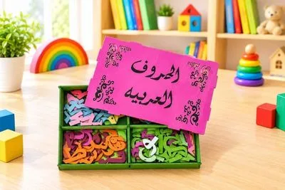 بوكس الحروف العربية(بوكس خشبي)